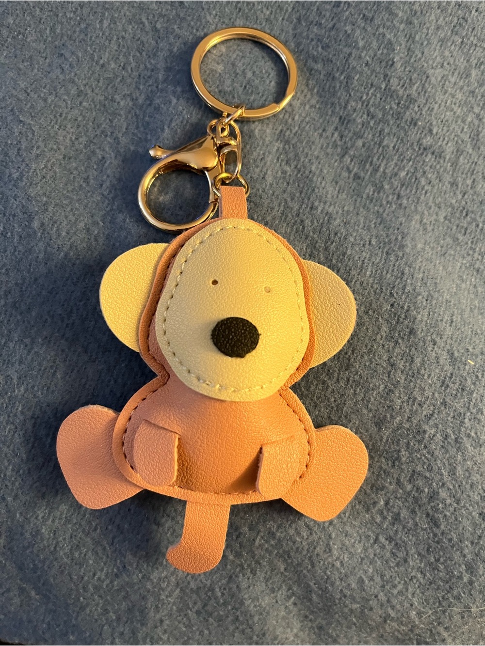 Pink Monkey Keychain Bag Charm